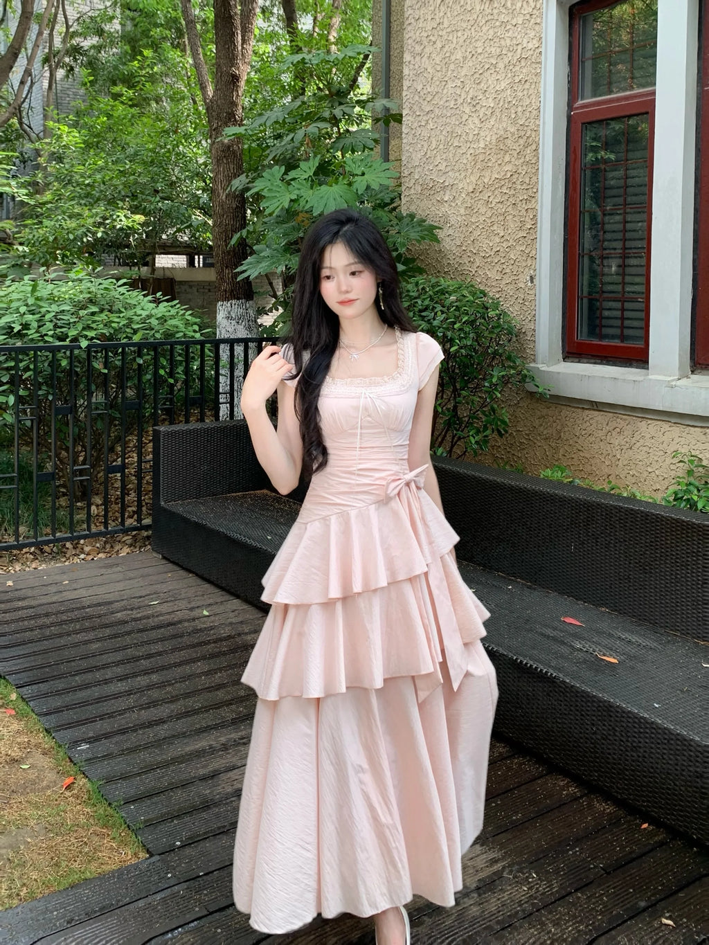 French Elegant Vintage Summer Women Dresses Design Irregular Evening Dresses Fashion Slim Fit Female Korean Style Long Dresses
