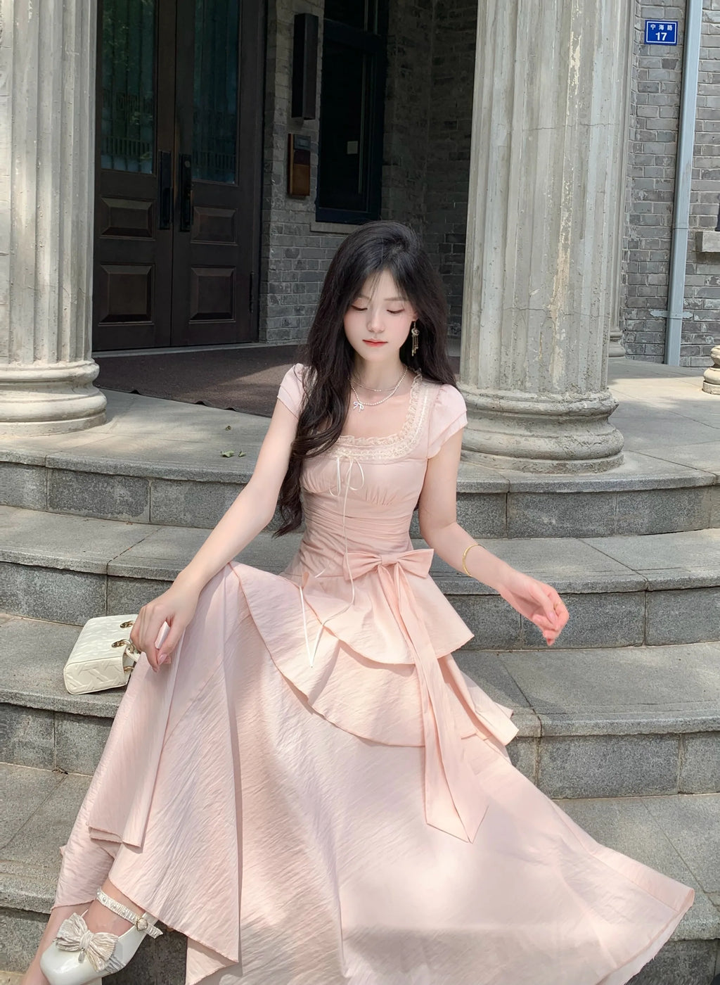 French Elegant Vintage Summer Women Dresses Design Irregular Evening Dresses Fashion Slim Fit Female Korean Style Long Dresses